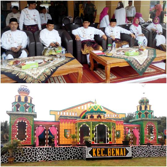 Bupati Mursini Buka MTQ ke-XV di Kecamatan Benai